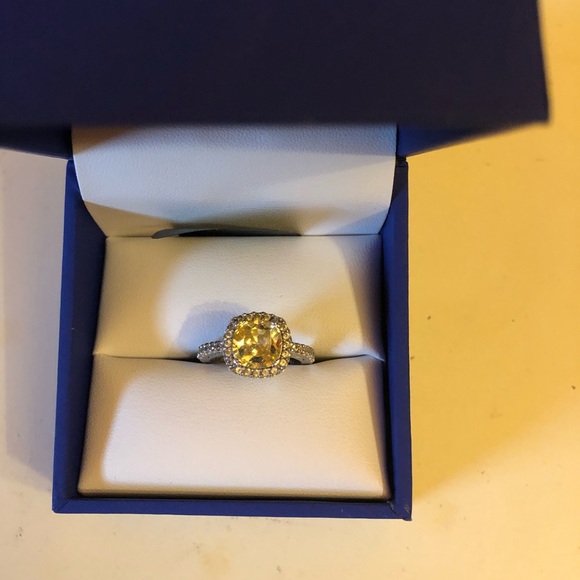 Diamonique Jewelry - SS Canary Diamond